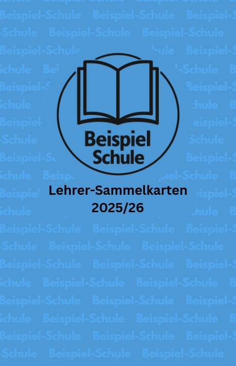 AbiCards Lehrersammelkarte Rückseite mit Infos zum Lehrer